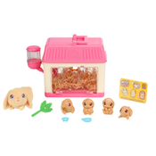 Set za igru Moose Little Live Pets - Kucica sa zekom s bebama i iznenadenjima