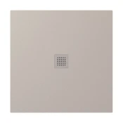 TRENECA Pladenj za prhanje iz litega marmorja 90x90 cm, ki ga je mogoče rezati po vaših željah, bež mat - Bež - 90x90x3 cm - Polysan - TRENECA - 24 - Liti marmor - 900 - Kvadratni - 900 - 30 - 90 - 14