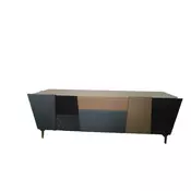 Komoda kombinacija drvo- koža Omnia Lux K220