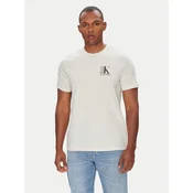 Calvin Klein Majica Abstract Graphic LV04RC853G Écru Regular Fit