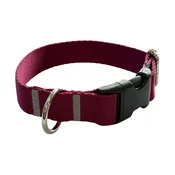 Ovratnica za psa 2,5 cm z zaponko Nastavljiva bordo zapenjanje Ovratnica za psa 2,5 cm z zaponko Nastavljiva bordo zapenjanje S: 26-35 cm