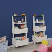 Hanah Home Set polica za knjige Only Double, 2 komada, 59x120x35 cm, Bela