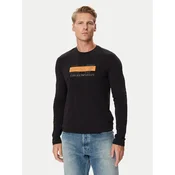 EA7 Emporio Armani Majica z dolgimi rokavi 7M002417 AF10373 UC001 Črna Slim Fit