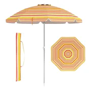Northix Senočnik za na plažo 198 cm, nagibni, sidro za pesek, torba za nošenje