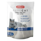Zolux Posteljnina PURECAT naravni silicijev dioksid 15l