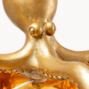 Kare namizna svetilka Octopus, zlata, tekstil, višina 47 cm - Dnevna soba/jedilnica - Sodobni - zlata, črna - Tkanine/tekstil
