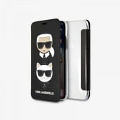 KARL LAGERFELD ovitek KLFLBKI8KICKC za iPhone 8/8/SE 2 (2020) knjiga črna - Karl and Choupette