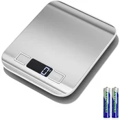 NEWANER Digitalna kuhinjska tehtnica, 10kg/1g, nerjaveče jeklo, LED zaslon