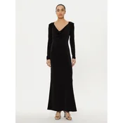 Patrizia Pepe Večerna obleka 8A1443 J015 Črna Regular Fit