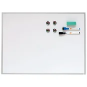 Magnetna plošča 58,5x43 cm aluminijast okvir Nobo 1903777 bela