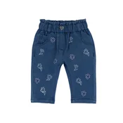 Chicco Hlače moder denim/bela