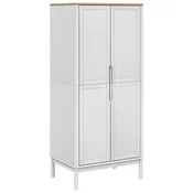 Ormar FLORO bijeli 77 x 53 x 171 cm od masivne borovine