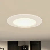 Prios LED svetilka za vgradnjo Rida, komplet 3 kosov, bela, 12 cm, CCT, IP44 - Kopalnica - Sodobni - Aluminij