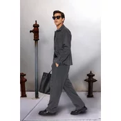 Trendyol Gray Wide Leg Cachet Trousers