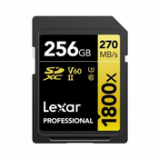 Lexar SDXC spominska kartica, 256 GB, UHS-II, V60