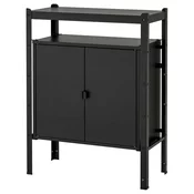 BROR Spojene police s elementima, crna, 85x40x110 cm