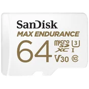 SanDisk SDHC 64GB micro +SD Adap. 60.000 sati MAX ENDURANCE