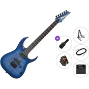 Ibanez RGA42FM-BLF Premium SET Blue Lagoon Burst Flat Električna kitara