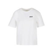 Womens T-shirt Peace Hand white