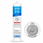 KOOP CHEM OTTOSEAL S-70 premium nevtralni silikon za naravni kamen, 310 ml C38 SVETLO SIVA