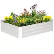 Homestar Dvignjena vrtna greda 120x90x30 cm srebrna