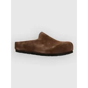 Birkenstock Amsterdam Wrapped Suede Leather Normal Clogs carafe