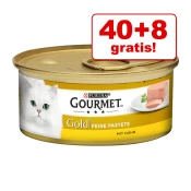 40 + 8 gratis! Gourmet Gold 48x85 g - Rafinirani ragu: govedina
