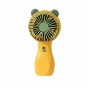 Luniks Prenosni MINI ventilator z lučko, rumena