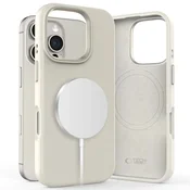 slomart Etui Tech-Protect Silicone PU MagSafe za iPhone 16 Pro - bež