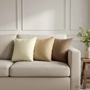 vidaXL Blazina z blazino HEERLEN 6 kos Taupe Poliester