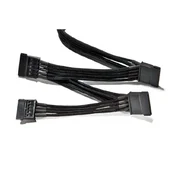be quiet! BeQuiet tok priključni kabel [4x električni moški konektor SATA - 1x bequiet! modularni napajalnik] 0.90 m črna, (20414183)