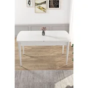 Hanah Home trpezarijski sto Nix, 114 × 70 cm, bela ploca, bele noge