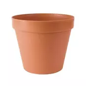 Prosperplast Plastični cvetlični lonec GLINKA 22 cm, rjav, imitacija terakote (R624)