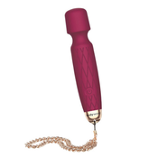 Bodywand Luxe - punjivi, mini vibrator za masažu (tamno roza)
