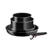 Aluminijski set posuđa 5 kom Ingenio Easy Cook & Clean Black - Tefal