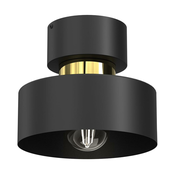 Stropna lampa MARTI 1xE27/15W/230V crna/zlatna
