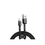 Kabel Baseus Cafule USB Lightning kabel 2,4A 1m (sivi + crni)