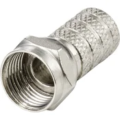 TRU COMPONENTS TRU COMPONENTS TC-9556788 F-konektor Priključki: F-vtič Premer kabla: 6 mm 1 kos, (20434802)