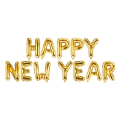 PartyDeco Baloni iz folije - Happy New Year (napis)