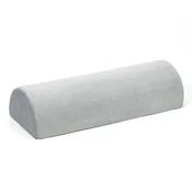 INF Ergonomski vratni vzglavnik 56x22x13cm, siva, pliš spominska pena, (5000286712)