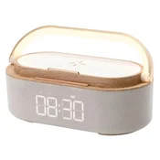 Manta RDI920 VERONA radio/ura/budilka/ Qi polnilec, 5v1, FM Radio, Bluetooth, LED luč, bel (Linen White)
