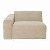 Bež končni modul kavča Scandic Sting, 124 cm, levi kot