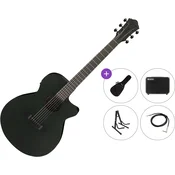 Ibanez AEG621-BOT Premium SET Black Out Elektroakustična jumbo