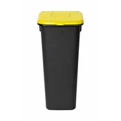 Plafor Koš za smeti pla črn 20l - rumen pokrov
