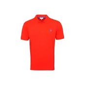 U.S. POLO ASSN. Majica nebeško modra/neonsko oranžna