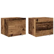 Nocni ormar 2 pcs Staro drvo 50 x 39 x 41 cm Konstruirano drvo