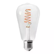 LED filament E27 4W 2000K ST64 crvena