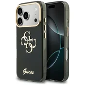 Ovitek Guess IML 4G Metal Script za iPhone 17 Pro/18 Pro - black