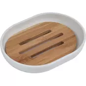 Tendance Posuda Za Sapun Bath 12,5X9,5X2,5 Cm Poliresin/Bambus Bela-Bambus