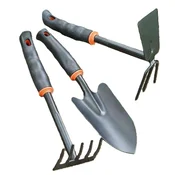 Zdaj orodje za vrt 3 kosa – lopatica, grablje, motika (31 cm)